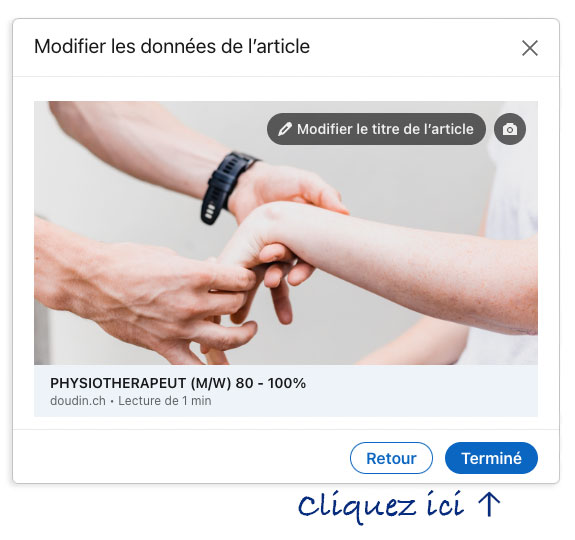 capture d'écran d'un post sur linkedin